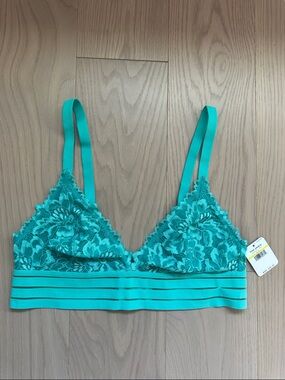 Free People Teal Lace Festival Bralette